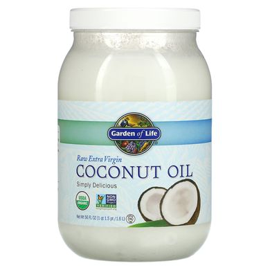 Кокосове масло сире Garden of Life (Coconut Oil) 1.6 л.