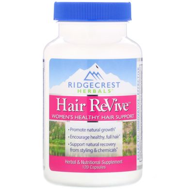 Комплекс для волос, Hair ReVive, RidgeCrest Herbals, для женщин, 120 капсул купить в Киеве и Украине