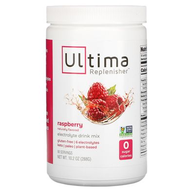 Порошок електроліту малина Ultima Replenisher (Electrolyte Powder Raspberry) 288 г