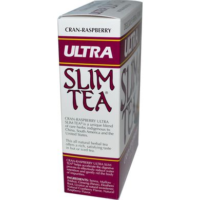 Чай для схуднення Hobe Labs (Ultra Slim) 24 пакетика малиновий смак