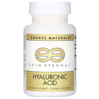 Гіалуронова кислота Source Naturals (Hyaluronic Acid) 50 мг 60 таблеток