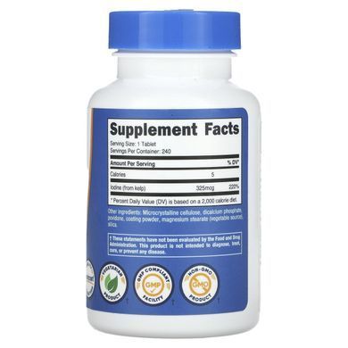 Nutricost, Kelp, 325 mcg, 240 Tablets купить в Киеве и Украине