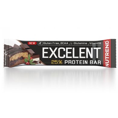 Протеїновий батончик "Excelent" шоколадна нуга Nutrend 1 шт 85 г
