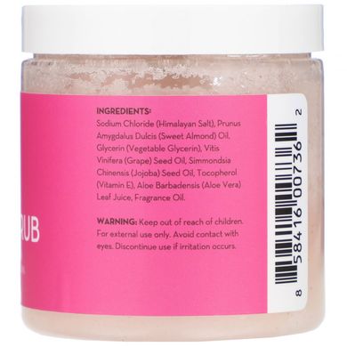 Гімалайський рожевий сольовий скраб, Pure Body Naturals, 12 унцій (340 г)