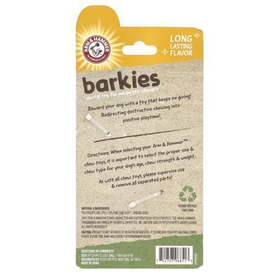 Arm & Hammer, Barkies For Moderate Chewers, Dental Toy For Dogs, Ring, Peanut Butter, 1 Toy