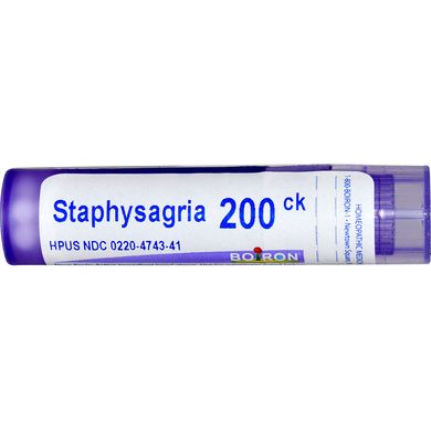Стафізагрія для загоєння ран Boiron (Single Remedies Staphysagria) прибл. 80 гранул