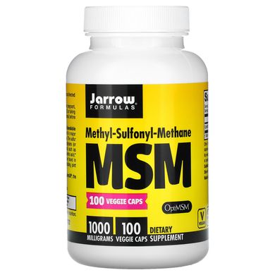 Харчова добавка MSM, Jarrow Formulas, 1000 мг, 100 вегетаріанських капсул