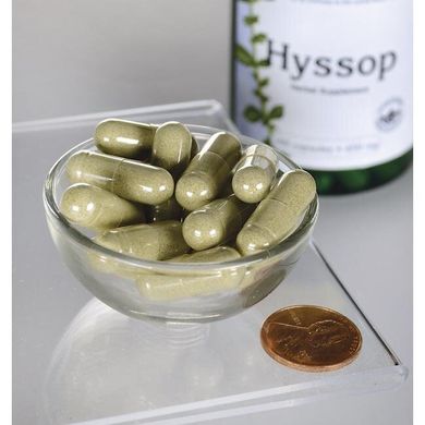 Іссоп аптечний, Hyssop, Swanson, 450 мг, 100 капсул