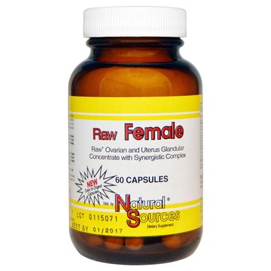 Мультивітаміни для жінок Natural Sources (Raw Female) 60 капсул