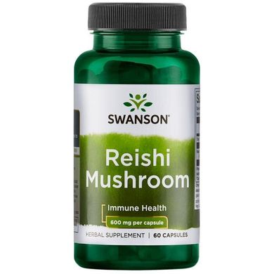 Рейші Гриб Swanson (Reishi Mushroom) 600 мг 60 капсул