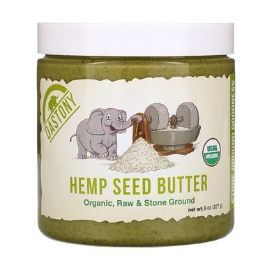 Органічне масло з насіння конопель, Organic Hemp Seed Butter, Dastony, 227 г