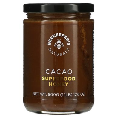 Beekeeper's Naturals, Мед суперпродуктів, какао, 17,6 унцій (500 г)