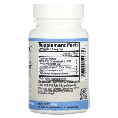 Очанка Eclectic Institute (Sinus Support) 310 мг 45 капсул