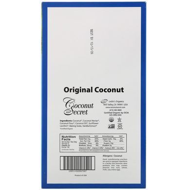 Organic Original Coconut Bar Ungranola, Coconut Secret, 12 Bars, 1.2 ounces (34 g) each.