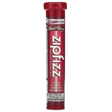 Zipfizz, Смесь здоровой энергии с витамином B12, черная вишня, 20 тюбиков, по 0,39 унции (11 г) каждый купить в Киеве и Украине