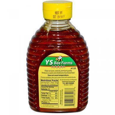 Мед з диких квітів YS Eco Bee Farms 454 г