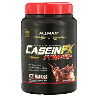 Казеїновий міцелярний протеїн ALLMAX Nutrition (CaseinFX) 907 г зі смаком ванілі