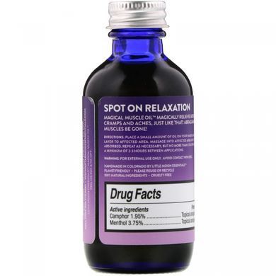 Magical Muscle Oil, Relieving Massage Oil, Little Moon Essentials, 59 ml.