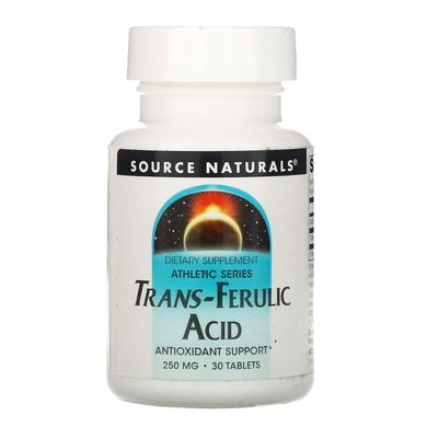 Транс-ферулова кислота Source Naturals (Trans Ferulic Acid) 30 таблеток