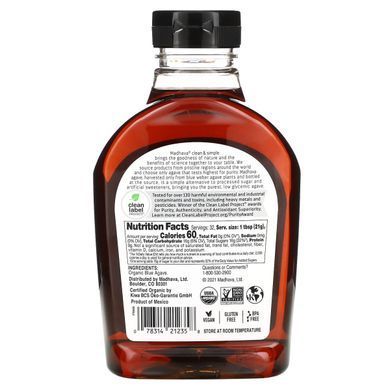 Бурштиновий нектар блакитної агави Madhava Natural Sweeteners (Blue Agave) 667 м