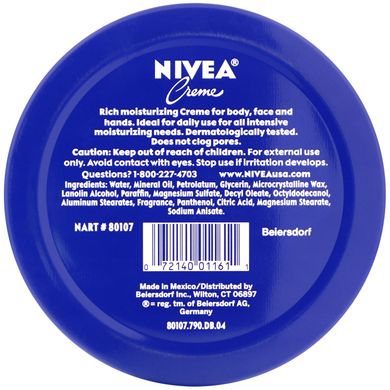 Крем, олово, Nivea, 13,5 унцій