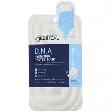Зволожуюча протеїнова маска Mediheal (DNA Hydrating Protein Mask) 1 лист 25 мл