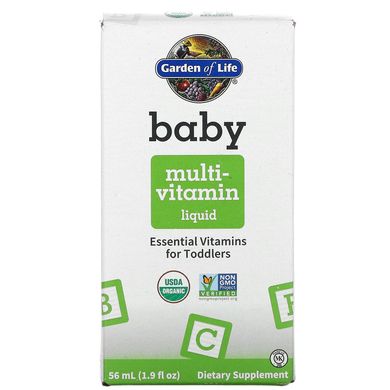 Мультивітаміни для дітей рідкі Garden of Life (Baby Multivitamin) 56 мл