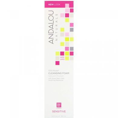 Очищающая пенка для лица чувствительная Andalou Naturals (Cleansing Foam) 163 мл купить в Киеве и Украине