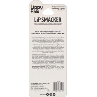 Бальзам для губ Lippy Pals, Кролик, морквяний, Lip Smacker, 4 г