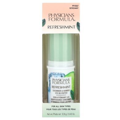 Refreshing mint, cucumber and bamboo, anti-puffiness eye remedy, Physicians Formula, 0.45 oz (12.8 g)