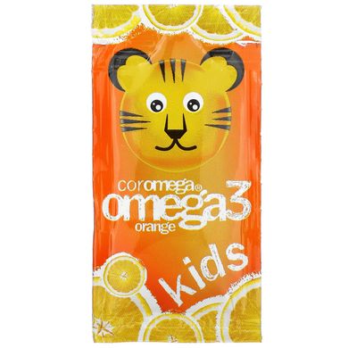 Детская Омега-3 Coromega (Omega-3 kids) 650 мг 30 пакетиков со вкусом апельсина купить в Киеве и Украине