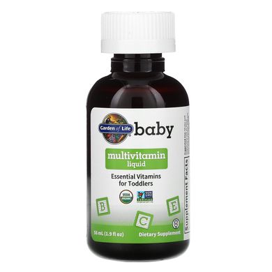 Мультивітаміни для дітей рідкі Garden of Life (Baby Multivitamin) 56 мл
