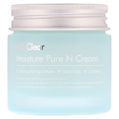 Зволожуючий крем, AC Clear, Moisture Pure N Cream, The Plant Base, 55 мл