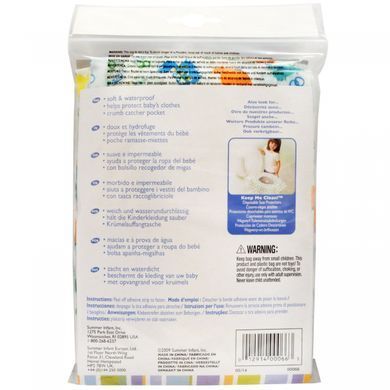 Keep Me Clean, одноразовые слюнявчики, Summer Infant, 20 слюнявчиков купить в Киеве и Украине