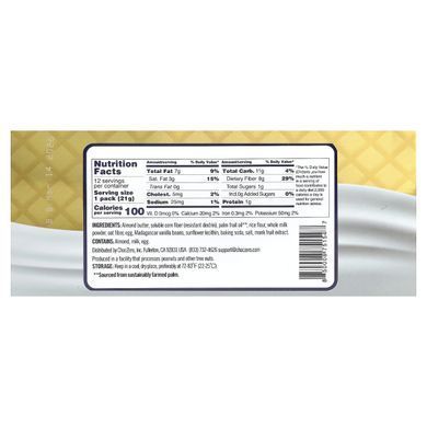 ChocZero, Premium Cookies, Golden Dunkies, печенье с ванилью и кремом, ваниль, 12 пакетиков по 21 г (0,75 унции) купить в Киеве и Украине