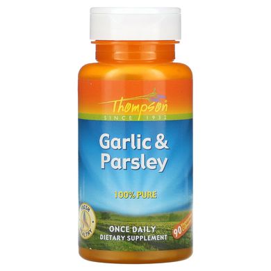 Часник та петрушка Thompson (Garlic & Parsley) 265 мг/265 мг 90 капсул