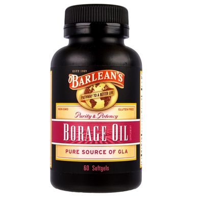 Масло огуречника Barlean's (Borage Oil) 60 капсул купить в Киеве и Украине