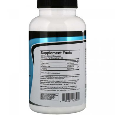 Амінокислота BCAA 5000, RSP Nutrition, 5000 мг, 240 капсул