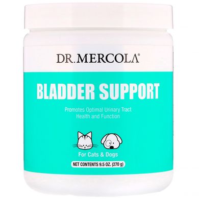 Вітаміни для забезпечення здоров'я сечового міхура для котів та собак Dr. Mercola (Bladder Support For Cats & Dogs) 270 г