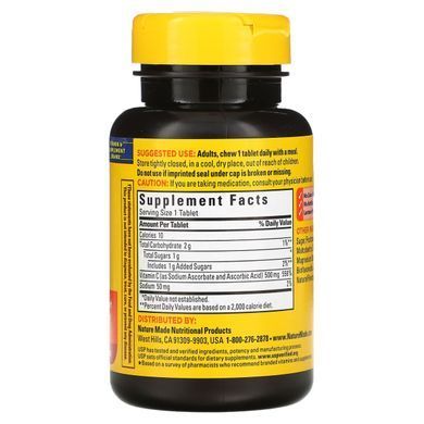 Vitamin C Chewable Nature Made 500 mg 60