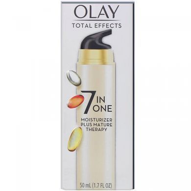 7 in 1, moisturizing agent + care for mature skin, without fragrances, Total Effects, Olay, 50 ml (1.7 fl oz)