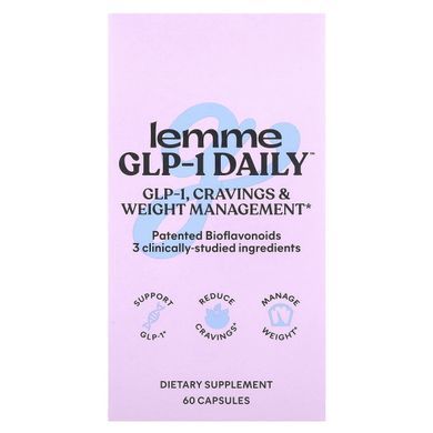 Lemme, GLP-1 Daily&trade;, Weight Management, Cravings & Fat Burner, 60 Capsules купить в Киеве и Украине