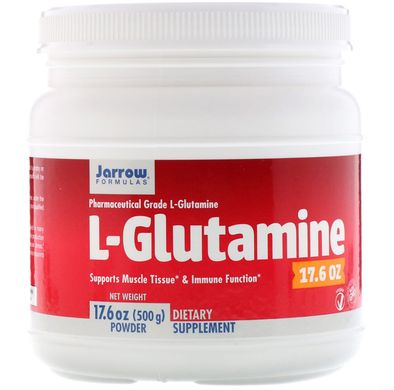 Глютамін Jarrow Formulas (L-Glutamine) 500 г