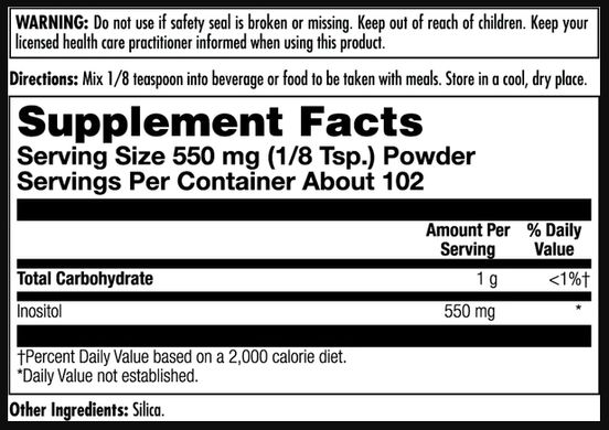 Inositol 550mg - 4oz KAL