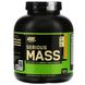 Serious Mass, порошок для набора веса (гейнер) с высоким содержанием протеина, вкус банан, Optimum Nutrition, 2720 г (6 lb) фото