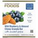 Жевательные батончики с мюслями с дикой черникой и миндалем California Gold Nutrition (Foods Wild Blueberry & Almond Chewy Granola Bars) 12 батончиков по 40 г фото