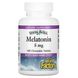 Стрес-розслаблення, мелатонін, Natural Factors, 5 мг, 180 жувальних таблеток фото
