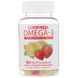Омега-3, жувальний мармелад для дорослих зі смаком фруктів, апельсин, лимон, полуниця, Coromega, 60 фруктових жувальних таблеток фото