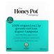 100% органические супер тампоны, 100% Organic Super Tampons, The Honey Pot Company, 18 шт фото