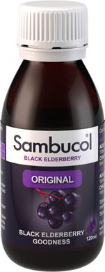 Самбукол сироп для імунітету Чорна бузина для дорослих та дітей від 3 років Sambucol (Original) 120 мл